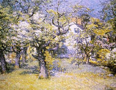 John J Enneking Through the Orchard oil painting picture